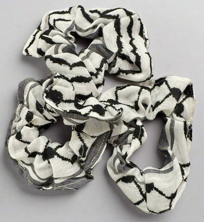 Kufiya Scrunchies | Tatreez & Classic Designs – Palestinian Hair Ties