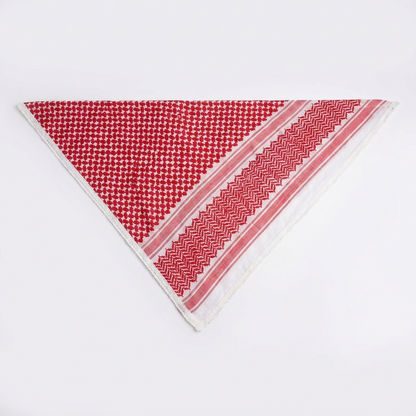 Classic Shemagh Bandana – Red & White