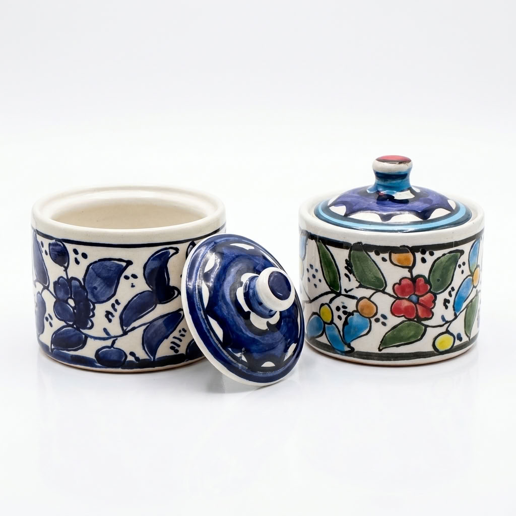 Small Ceramic Jar with Lid – Zahra