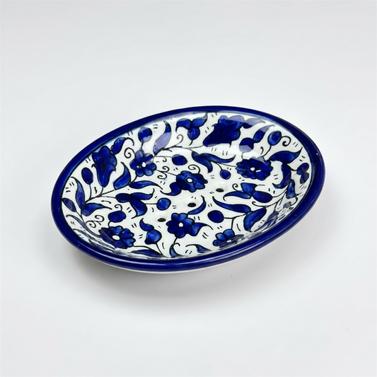 Ceramic Soap Dish – Hand-Painted in Palestine