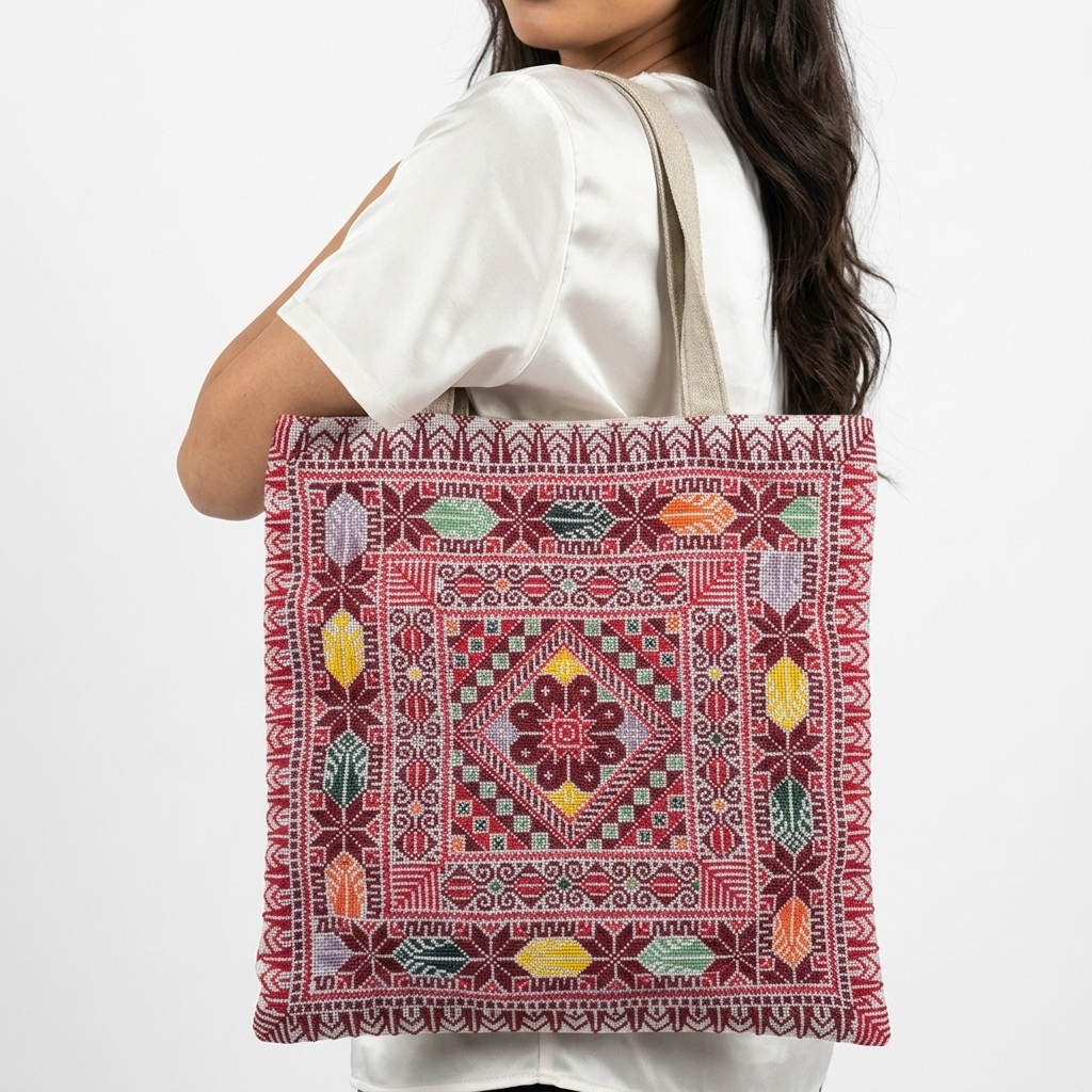 Sunbulat Al Hayat Handstitched Tote Bag