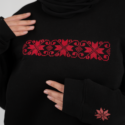 Tareeq Al Nojoom Tatreez Sweater – Handmade
