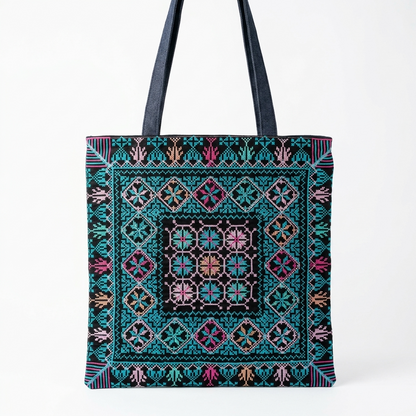 Roots Tote Bag - Blue