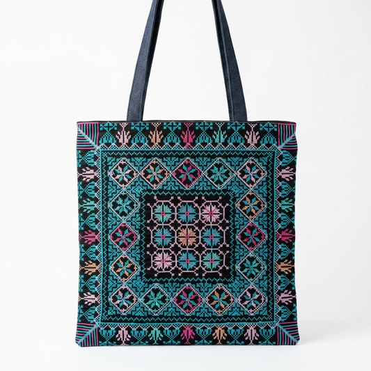 Roots Tote Bag - Blue