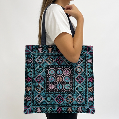 Roots Tote Bag - Blue
