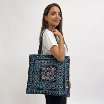 Roots Tote Bag - Blue