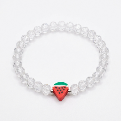 Watermelon Charm Beaded Bracelet