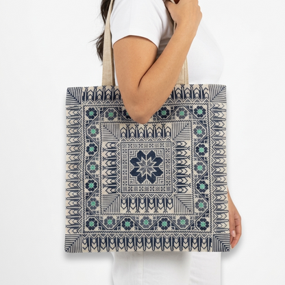 Zahrat Al Samaa Hand-Stitched Tote Bag