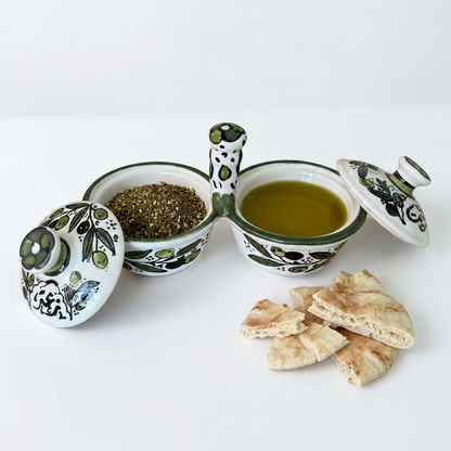 Zait and Zaatar Double Dish - Zaytoun
