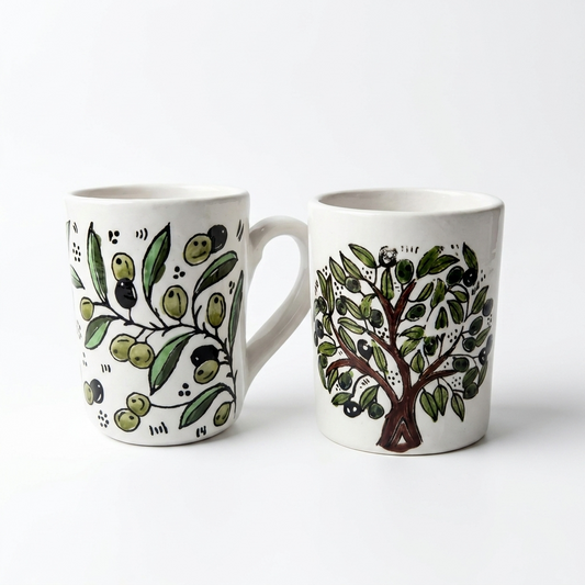 Title Zaytoun Ceramic Mug – Hand-Painted