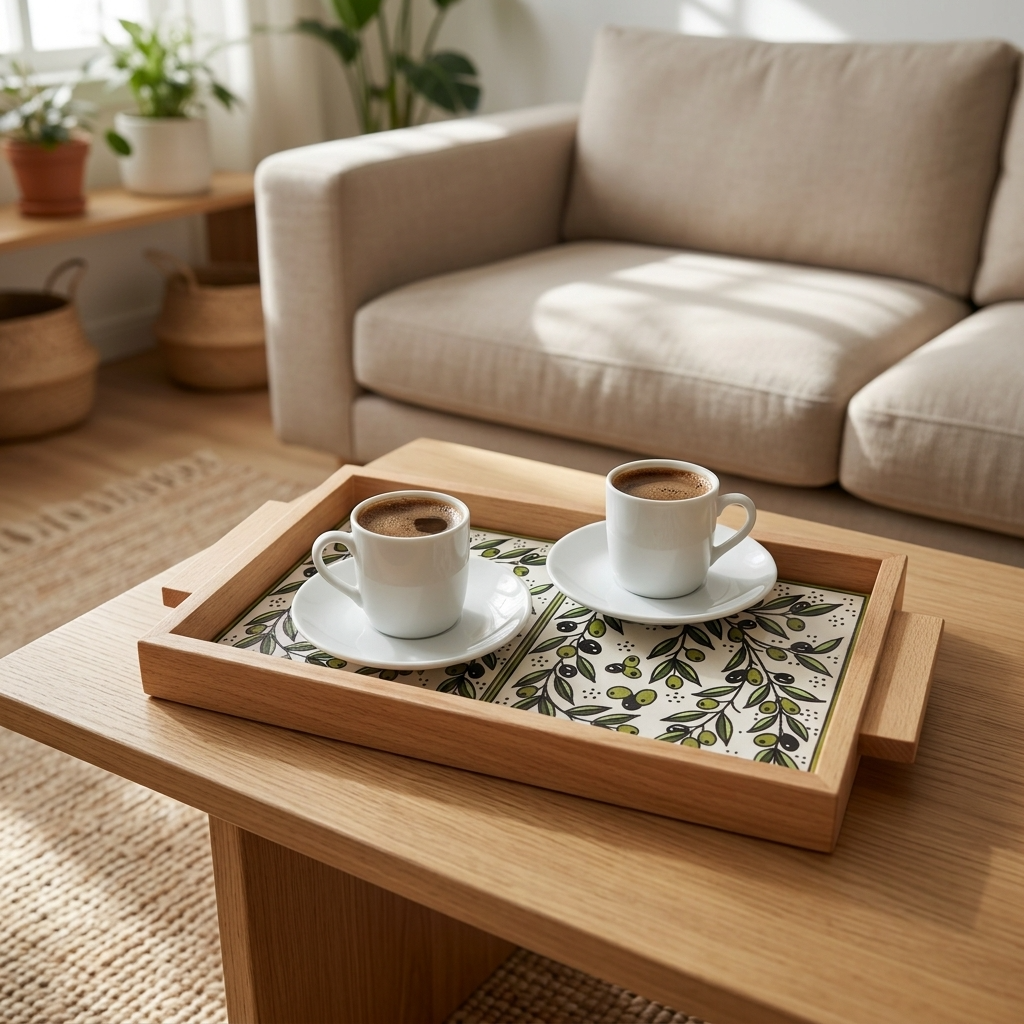 Zaytoun Wooden Serving Tray