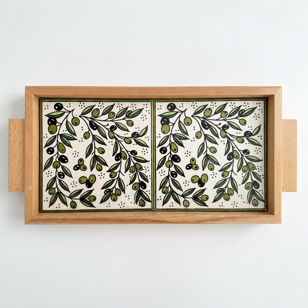 Zaytoun Wooden Serving Tray
